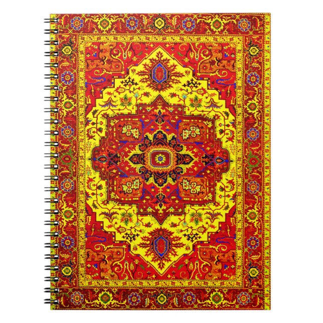 Cuaderno RUG PERSA - Rojo y Amarillo (Frente)
