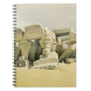 Cuaderno Ruinas del templo de Kom Ombo, de "Egipto y de N
