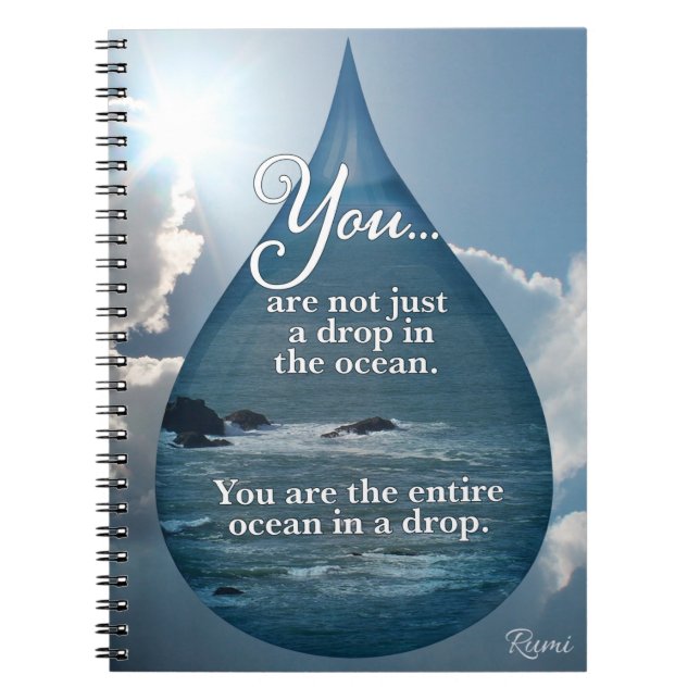 Cuaderno Rumi - Una gota en el océano (Frente)