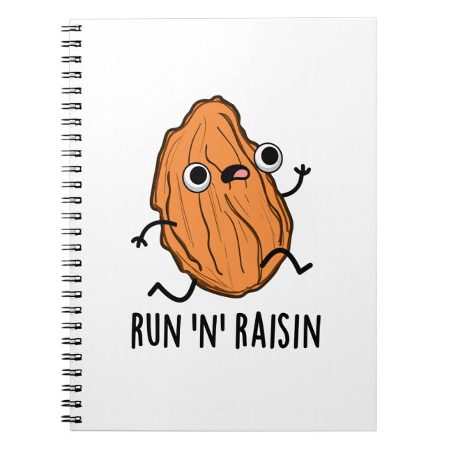 Cuaderno Run N Raisin Funny Food Pun (Frente)