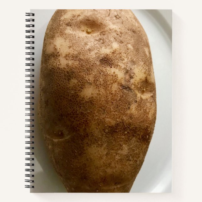 Cuaderno Russet Potato on White Plate Photograph (Anverso)