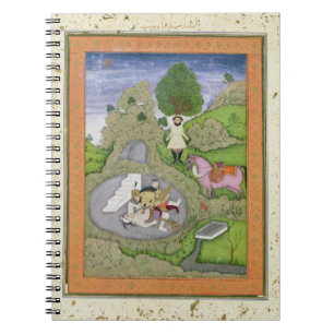 Cuaderno Rustam que mata al demonio blanco, ilustracion de