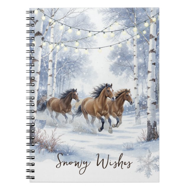 Cuaderno Rustic Horse Christmas  (Frente)