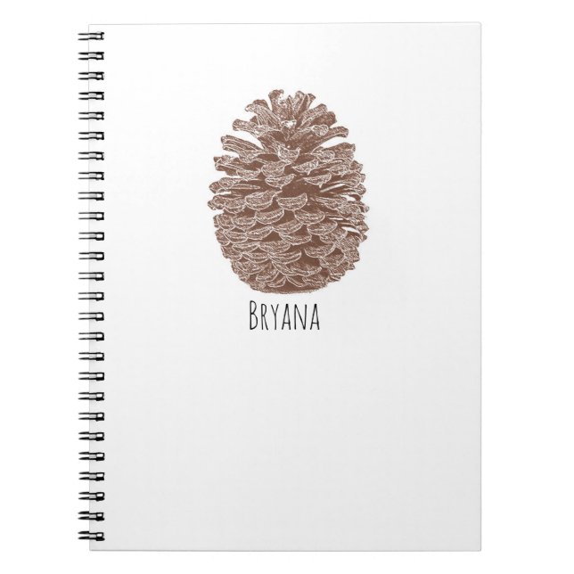 Cuaderno Rustic Pine Trees Simple Country Nature (Frente)