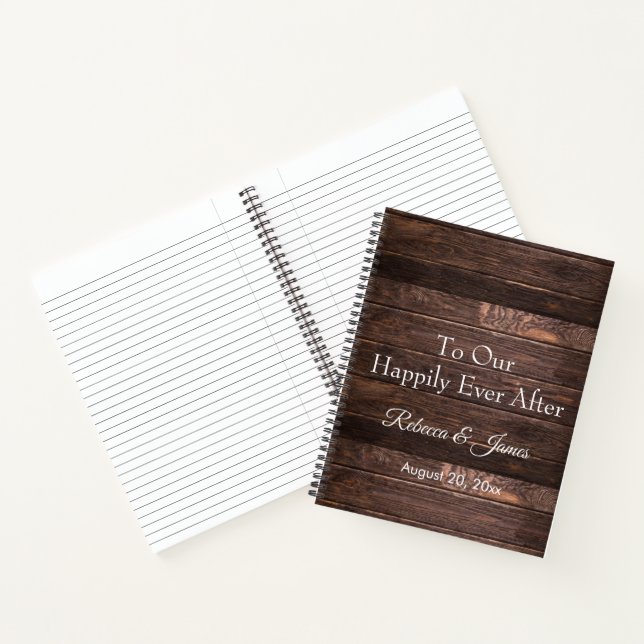 Cuaderno Rústica moderna única feliz siempre después de ser (Interior)