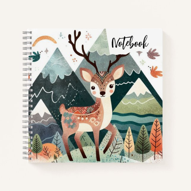 Cuaderno Rústica retirada - Cerfs de otoño (Anverso)