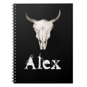 Cuaderno Rústico Boho Cuernos de Toro Occidental Campo