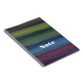 Cuaderno Rústico elegante colorido Verde azulado