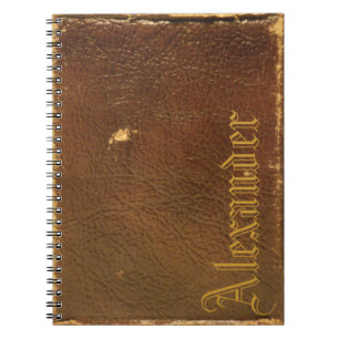 Cuaderno Rústico Faux Brown Leather