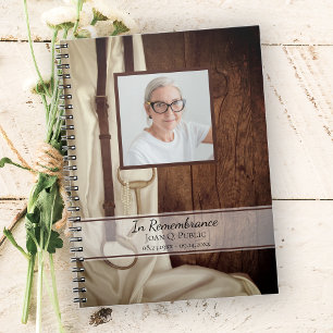 Cuaderno Rústico libro de invitados para el Memorial del Fu