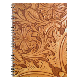 Cuaderno rústico rústico viejo cuero vaquero occidental