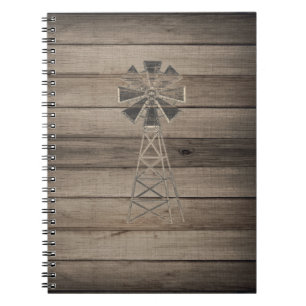 Cuaderno Rústico Weathered Wood Country Winl Mill