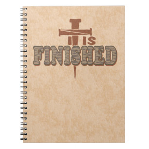 Cuaderno Rusty Nails Cruz del Cristo Diseño Cristiano