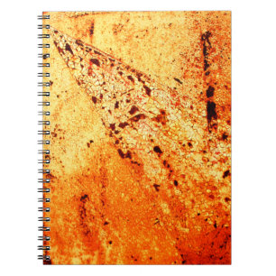 Cuaderno Rusty surfaceabstracto metalizado, envejecido, dec