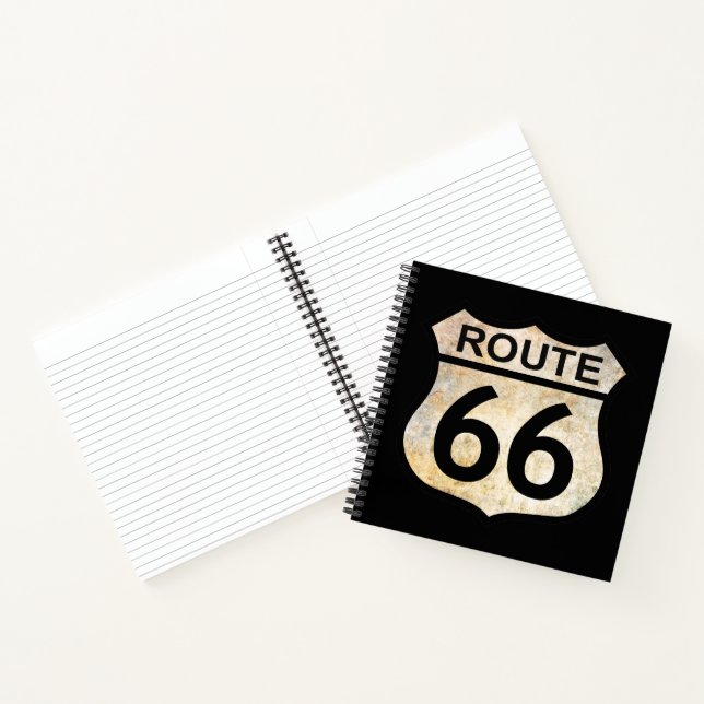 Cuaderno Ruta 66 con tus iniciales en la parte trasera (Interior)
