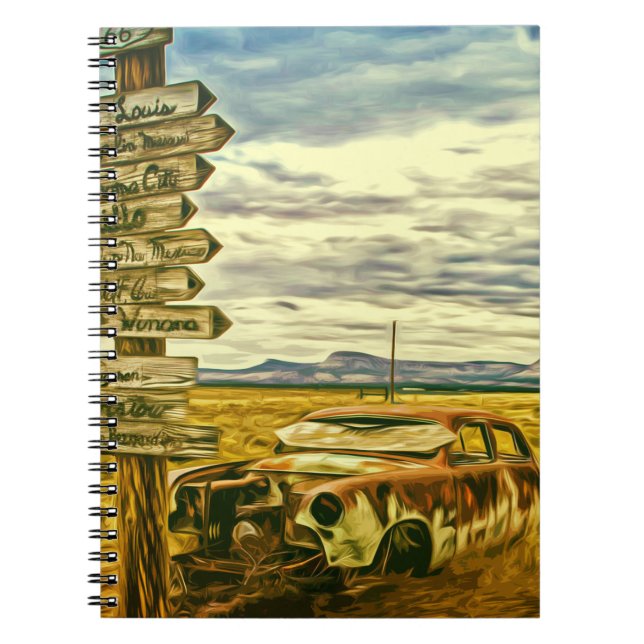 CUADERNO RUTA 66 DE LOS EE.UU. - LAS CARRETERAS MÁS FAMOSAS (Frente)