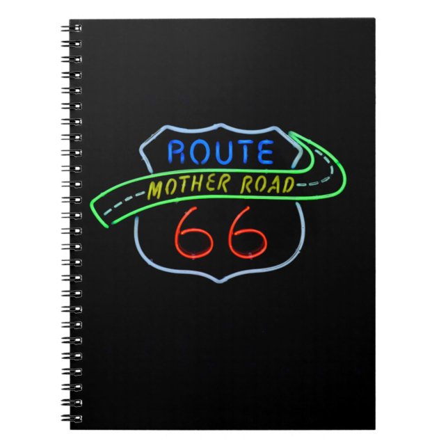 Cuaderno Ruta 66, La carretera madre, Rótulo neón (Frente)