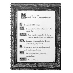 Cuaderno Ruta de los mandamientos de vida