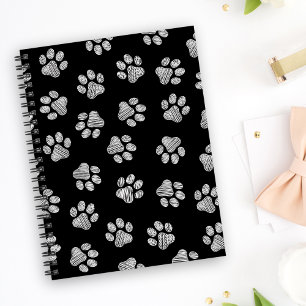 Cuaderno Rutas de perro, garras de perro, garras blancas