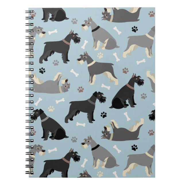 Cuaderno Rutas Schnauzer y huesos (Frente)