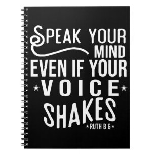Cuaderno Ruth Bader Ginsburg, ícono político feminista ru