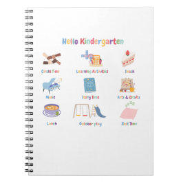 Cuaderno Rutina de jardín de infancia para volver al cuader