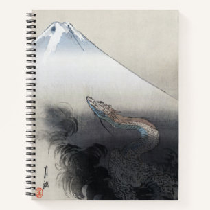 Cuaderno Ryu Shoten: Dragón ascendente sobre Fuji, Japón