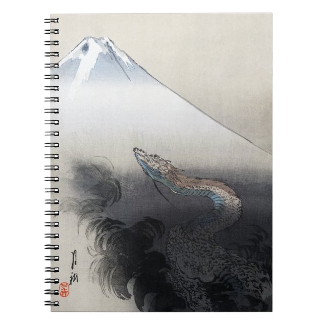Cuaderno Ryu Shoten Monte Fuji y Dragon por Ogata Gekko (Frente)