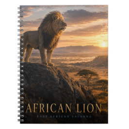 Cuaderno Sabana de león africano ANIMALES