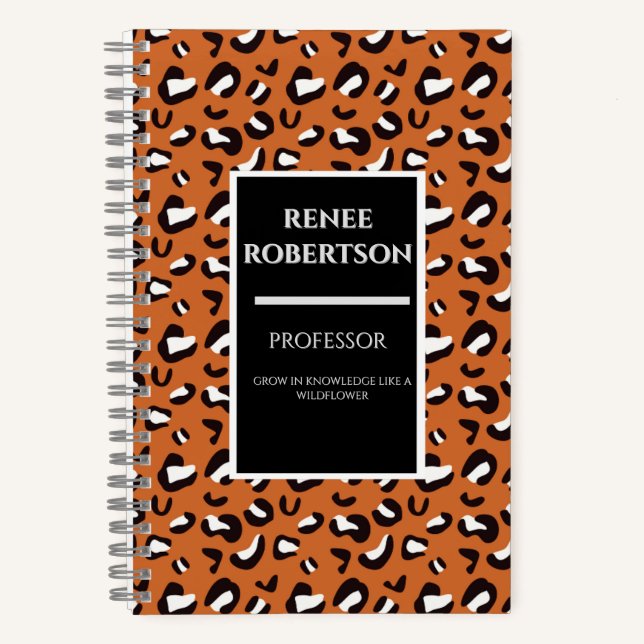 Cuaderno Sabiduría de las Flores Silvestres: Un bloc de not (Anverso)