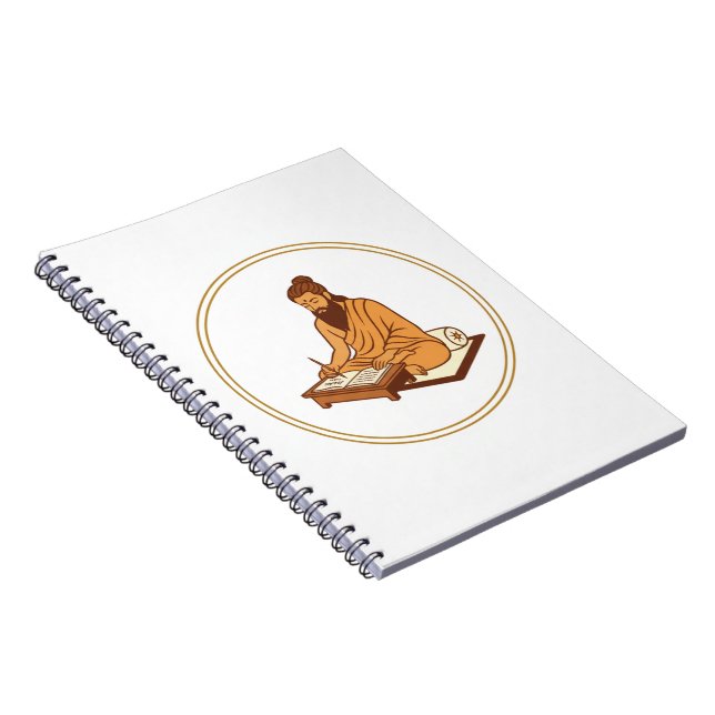 Cuaderno Sabio Antiguo Escribiendo Textos Sagrados (Lado Derecho)