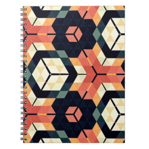 Cuaderno Sables geométricas cuadradas hexagonales coloread