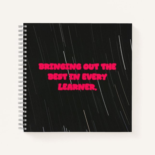 Cuaderno Sacando Lo Mejor De Cada Aprendiz Maestro (Anverso)