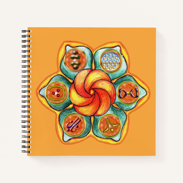 Cuaderno Sacral Chakra Mandala (Anverso)