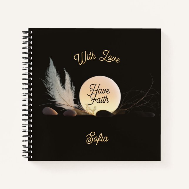 Cuaderno Sacred Geometry & Divine Glow Square Luxury  (Anverso)