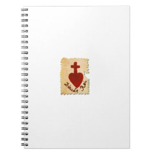 Cuaderno Sacred Heart Vendée Dieu, le Roi Catholic