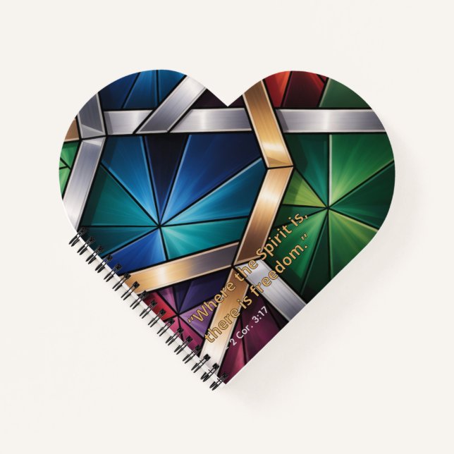 Cuaderno Sacred Light" Geometric Prayer Journal - Stained (Anverso)