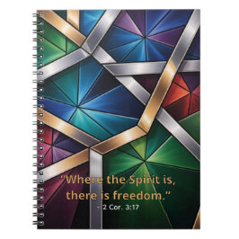 Cuaderno Sacred Light" Geometric Prayer Journal - Stained