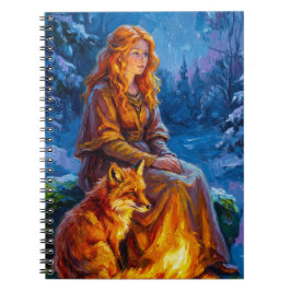 Cuaderno Sacred Nature: Celtic Goddess Brigid Art on Canvas