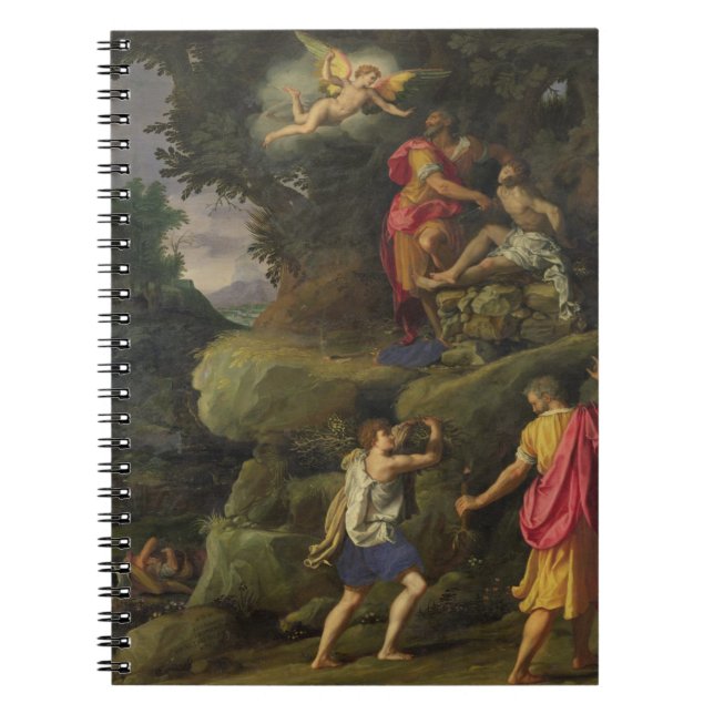 Cuaderno Sacrificio de Isaac, 1601 (aceite en el panel) (Frente)