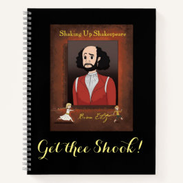 Cuaderno Sacudiendo el bloc de notas en espiral de Shakespe