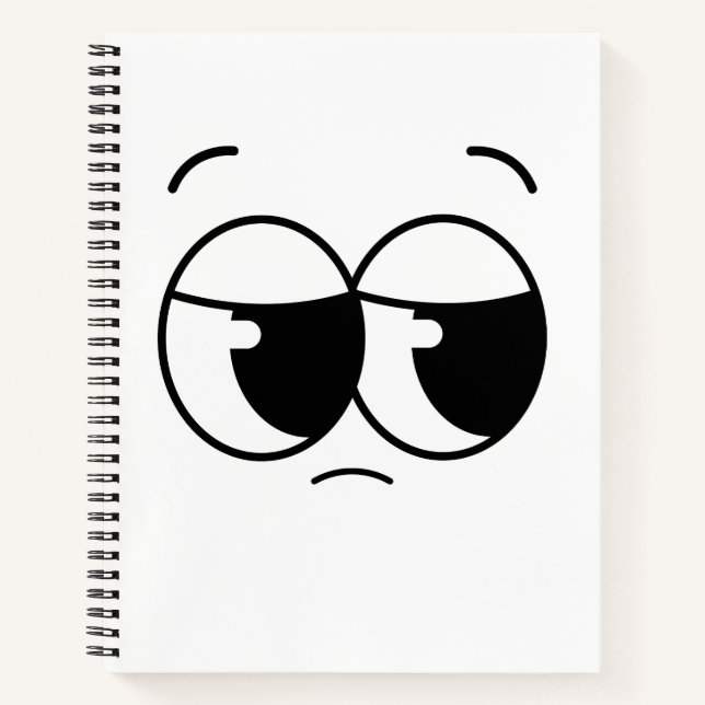 Cuaderno Sad face Notebook (Anverso)