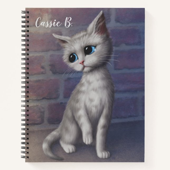Cuaderno Sad Kitty Personalizado (Anverso)