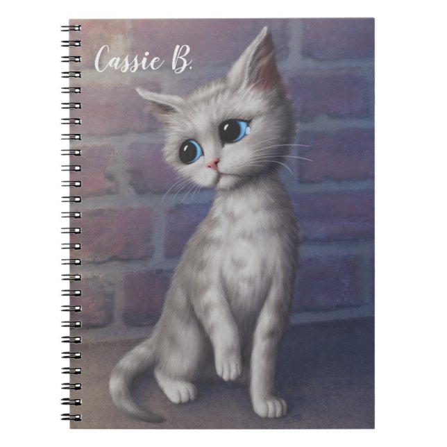 Cuaderno Sad Kitty Personalizado (Frente)