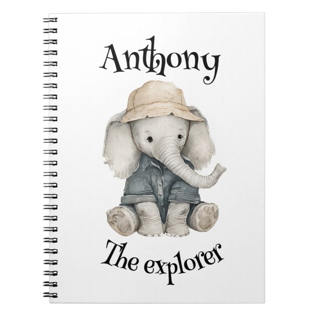 Cuaderno Safari Adventure Babies | Cute Watercolour Animals (Frente)