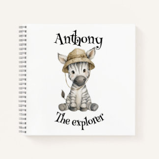 Cuaderno Safari Adventure Babies | Cute Watercolour Animals