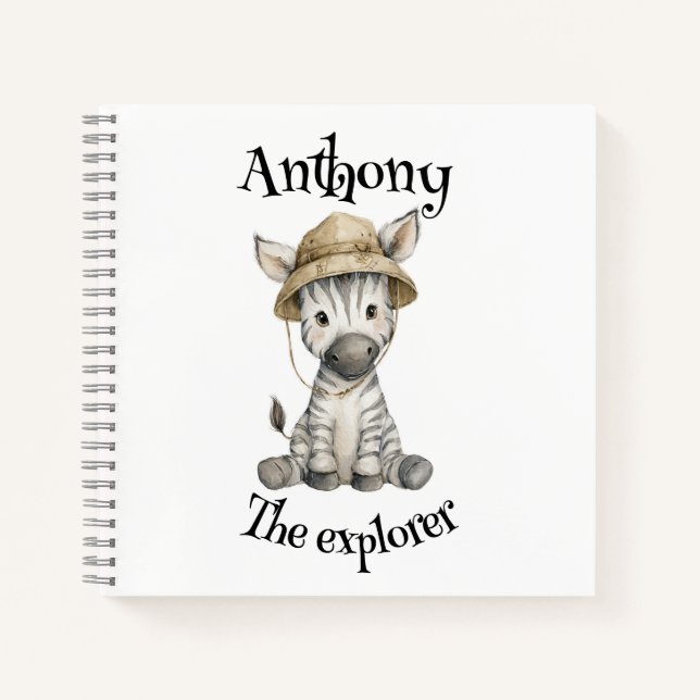 Cuaderno Safari Adventure Babies | Cute Watercolour Animals (Anverso)