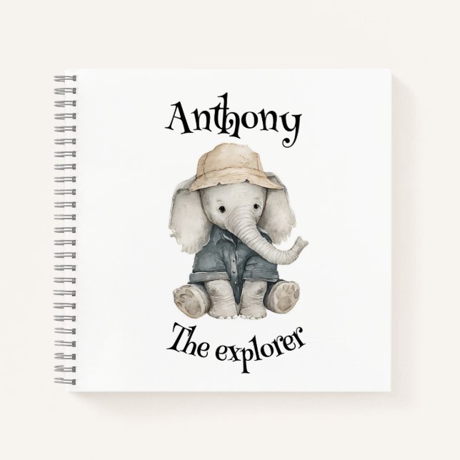Cuaderno Safari Adventure Babies | Cute Watercolour Animals (Anverso)