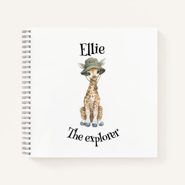 Cuaderno Safari Adventure Babies | Cute Watercolour Animals (Anverso)