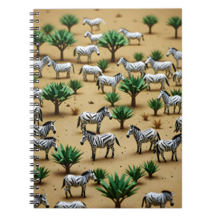 Cuaderno Safari de Cebra de Origami